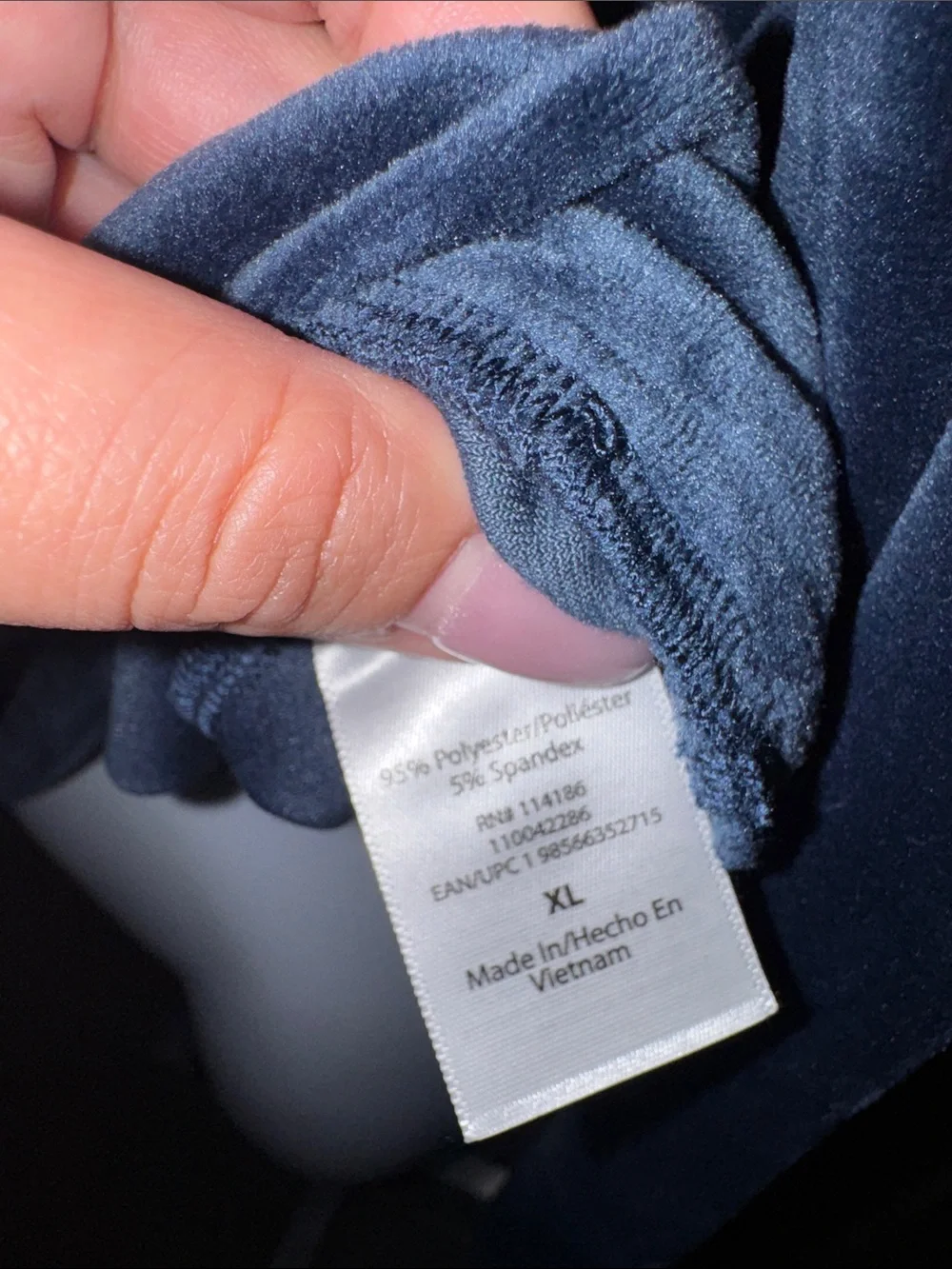 Juicy Couture- NWT Navy Velour Rhinestone Logo Pullover size XL - Picture 13 of 16
